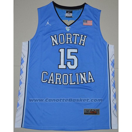 Maglia NCAA North Carolina Tar Heels Vince Carter #15 Blu